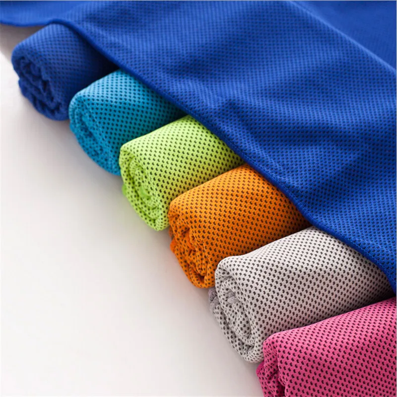 Hot sell gym sweat ice cold sports towels and cooling towel for fitness microfiber gym sport Pva cooling towel