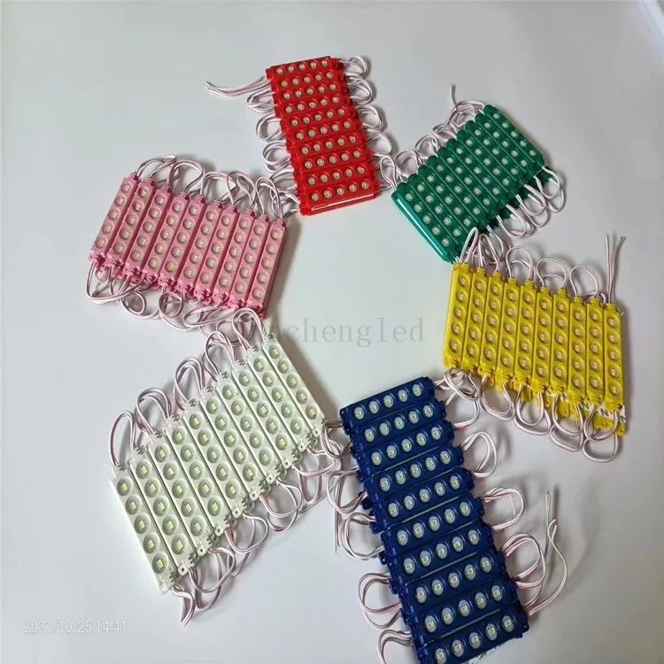 5050 3 led Waterproof Advertisement Design Epoxy SMD RGB light Box High Power With Lens Modulo Ip65 led module light