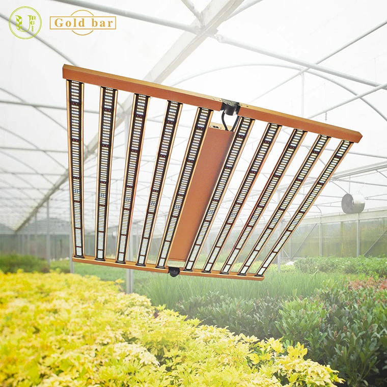 
Horticulture Wholesale 6500K 1200W 10bar Foldable Epistar Full Spectrum Sulight Led Light 1200W Foldable Dimmable Full Spectrum Led Grow Light