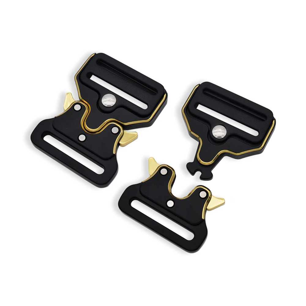 Factory direct supply tactical 40mm  Army Belt Adjustable Men side quick release belt buckle