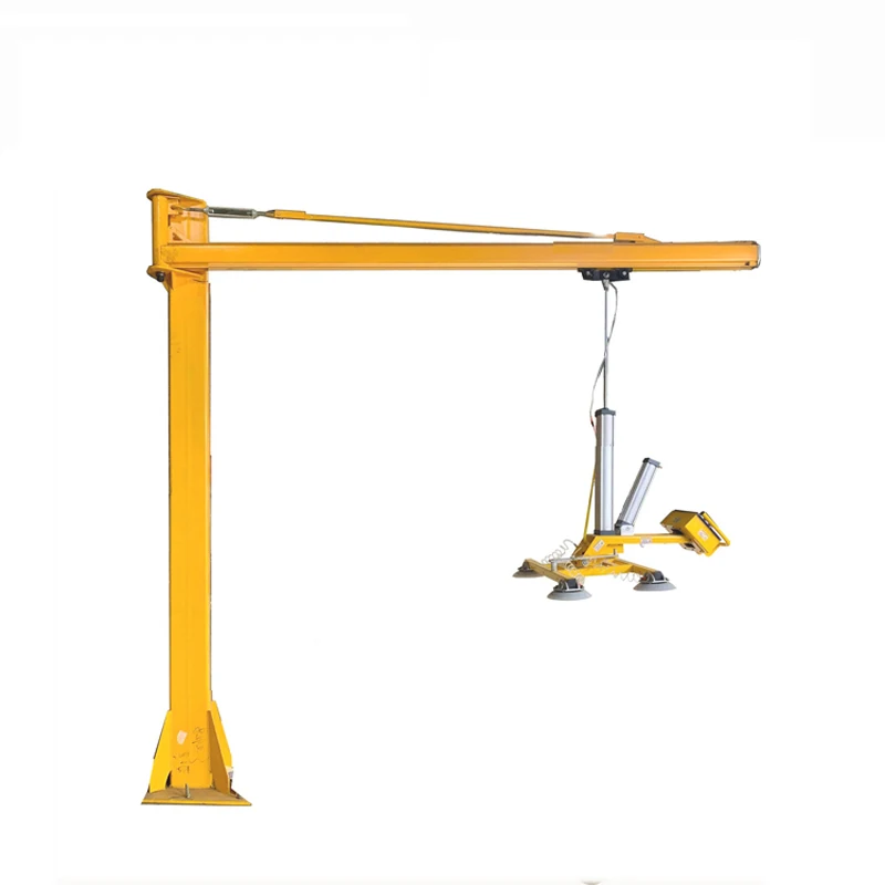 Standard 4mx4m cantilever crane with glass sucker