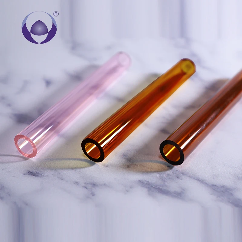 Price optimization borosilicate  glass tube pipes colored suppliers