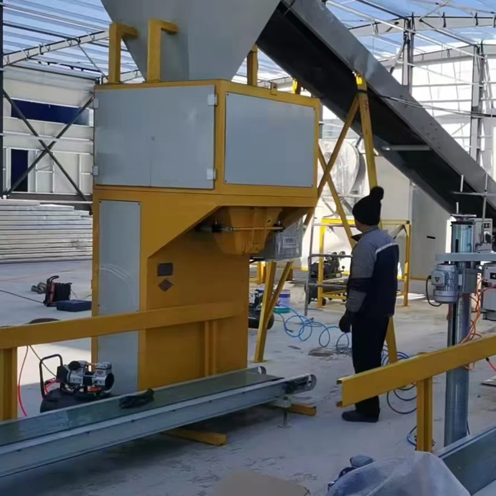 25-50kg Fully Automatic Granular Packing Machinery For Cement Powder Industrial Bag Weighing Filling Packing Machine