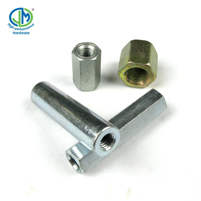 Din 6334 Carbon Steel Plated Aluminum Anodized Stainless Steel Sleeve Barrel Nut Hex Round Coupling Nut