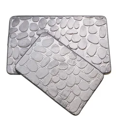 Free Sample Tub and Shower Memory Foam Bath Mat  with Soft Velvet Top Layer And Cushioning Memory Foam with PVC Dot Bottom