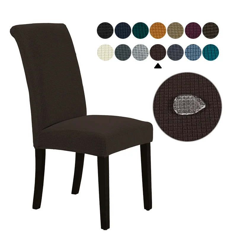 Universal Waterproof Stretch Stripe Chair Cover for Dining Room Decor and Events Wedding