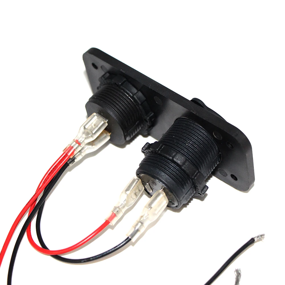 Waterproof 5V 2.4V Usb 12V 24V 18W 2Usb Motor Mobile Phone Battery Motorcycle Vehicle Boat Truck Marine Dual Socket Car Charger