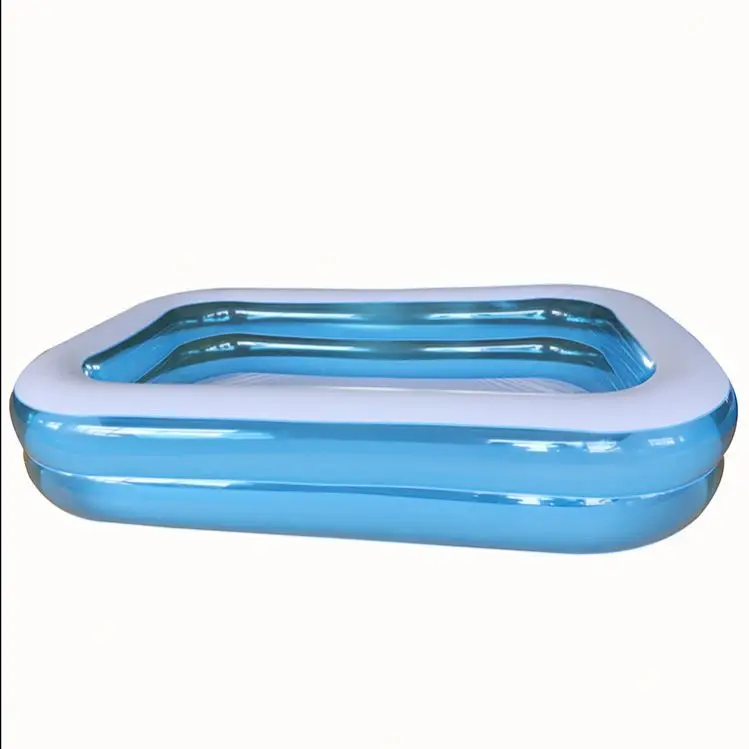 
inflatable transparent blue rectangular family kids baby adult swimming pools outdoor 