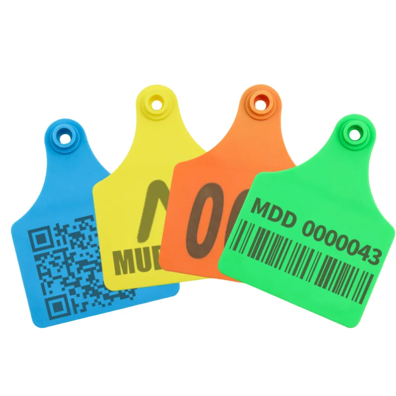 1-100 Animal Customizable PE plastic ear tag cow large mark tags ear tag for cow and cattle