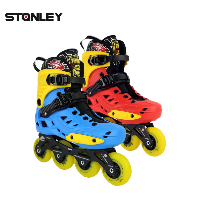 Factory Production Professional Free Skating Urban Skates Junior Adjustable Hard-boot Slalom Inline Skates for Junior  Children