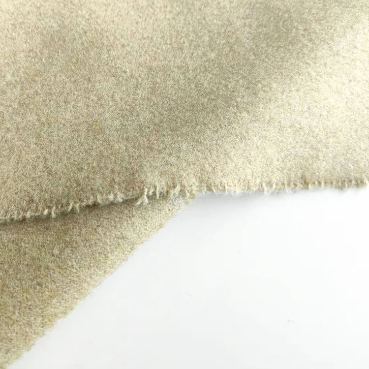 factory custom super cheap fabric 100% recycled polyester Melton fabric