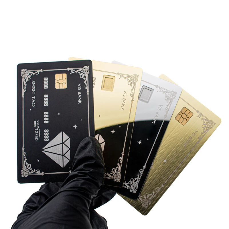 Metal Crafts Gift Debit Clip Bank Magnetic Stripe Printing Custom Blank Carte De Credit En Metal Credit Card For Laser Engraving