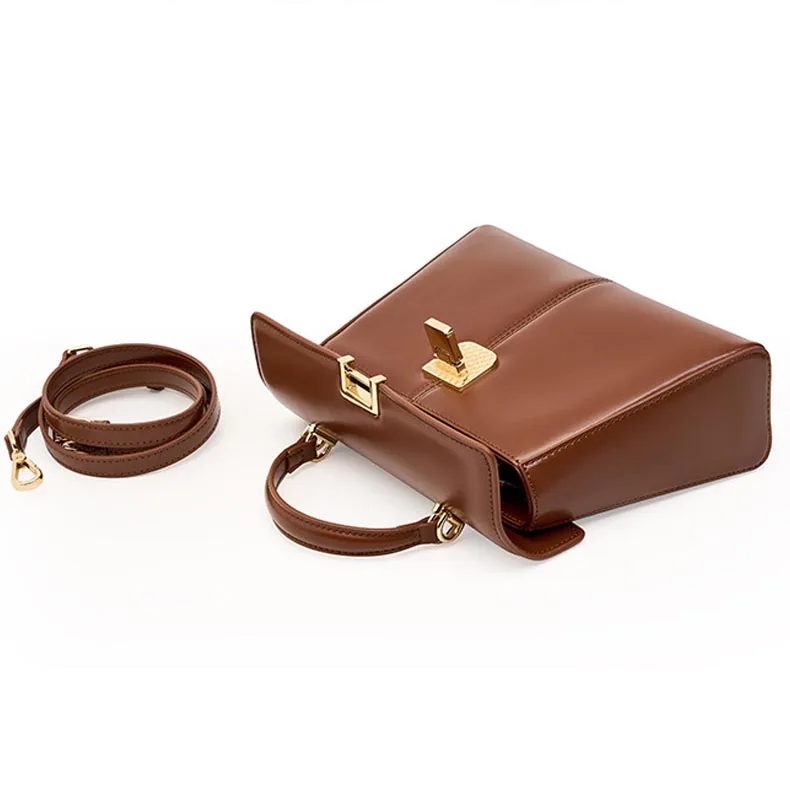 2024 Fashion genuine Leather Ladies Bags Designer luxury vintage high-end real leather Shoulder crossbody Bag Handbags for women