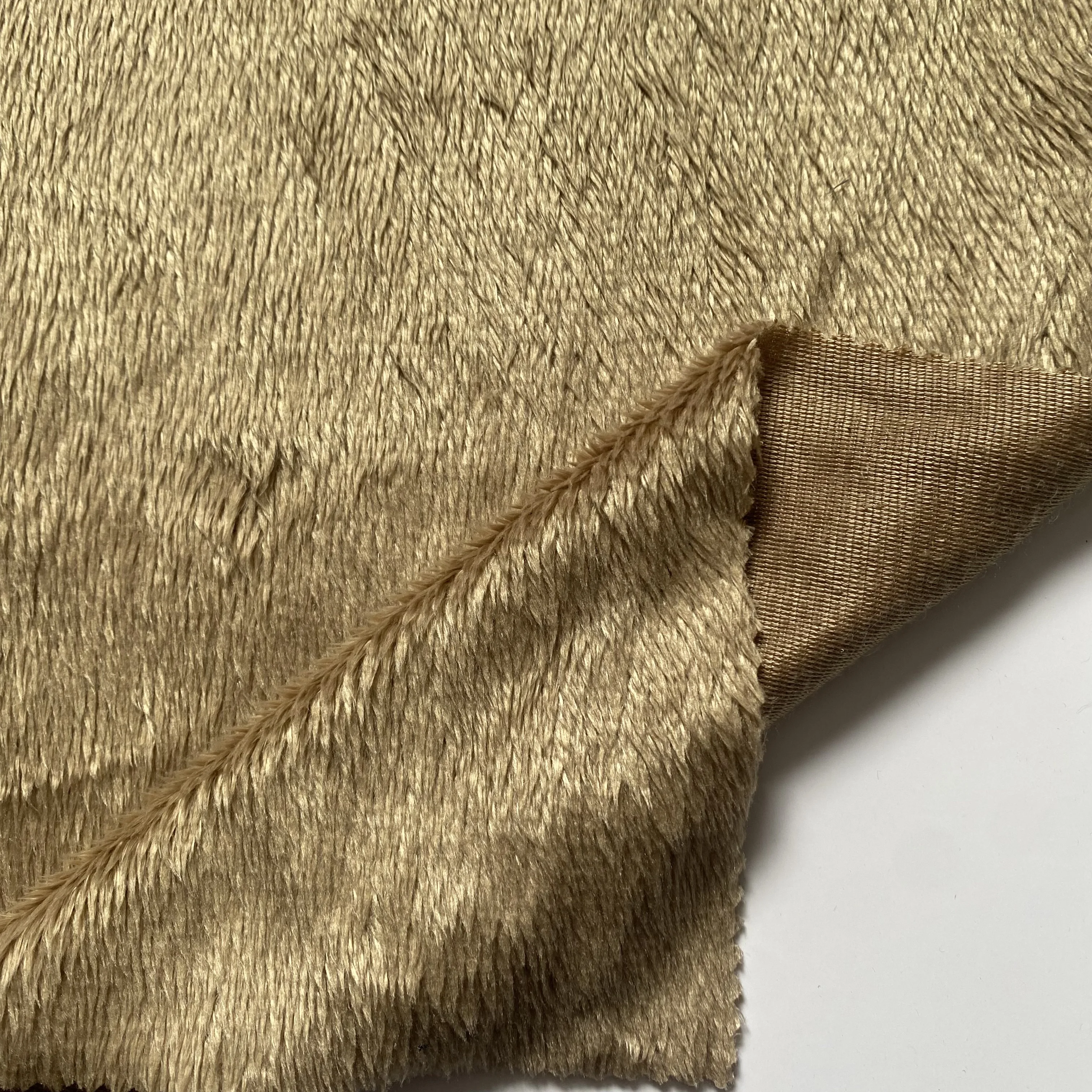 100% polyester cheap warp knitting turkiye long hair 5mm super soft velboa fabric for shoe garments
