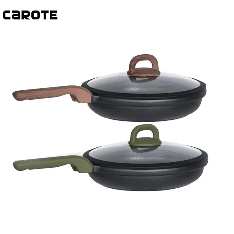 Carote Die Casting Pancake Fry Pan Cooking Pot Kitchenware Cookware 28cm Nonstick Sarten Frying Pan With Bakelite Handle