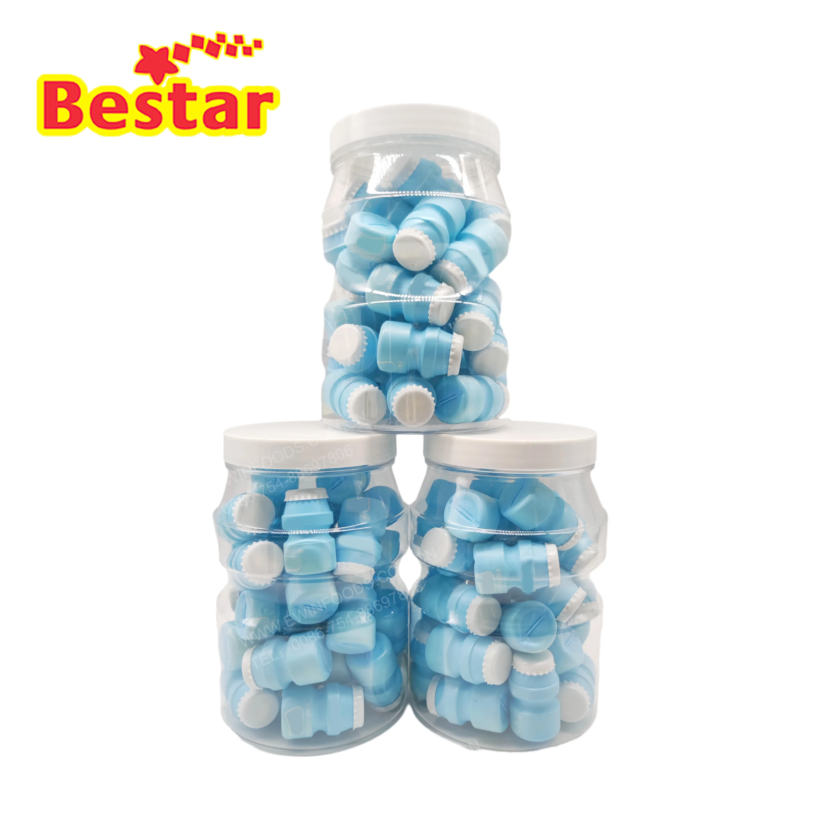 Big yogurt bottle ball shaped milk yogurt flavor candy good taste mini tablet candy new hard pressed candy