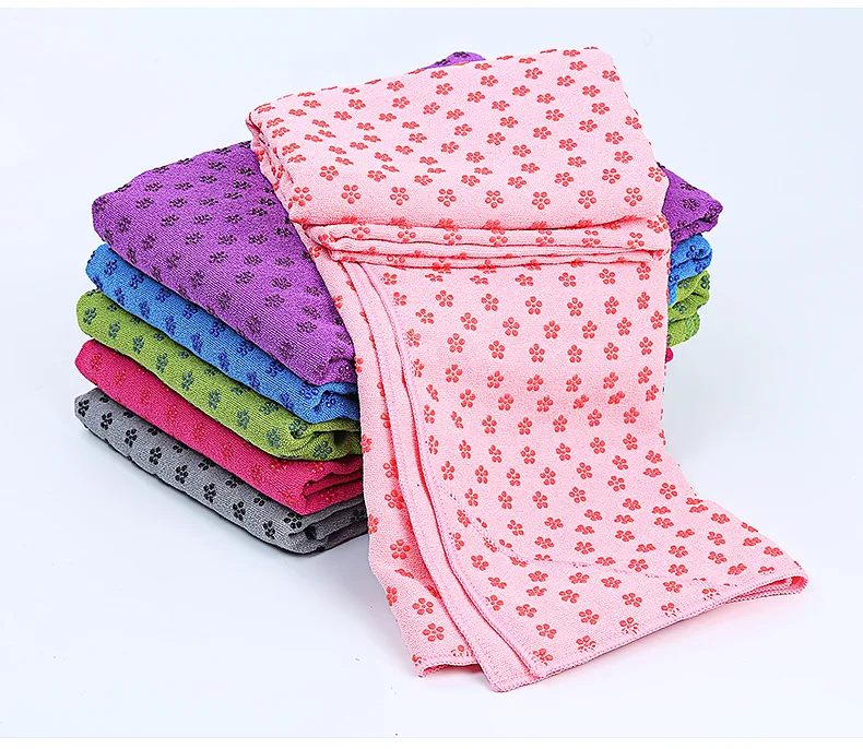 
Изготовленное на заказ нескользящее нетоксичное Полотенце Для Йоги в горошек 