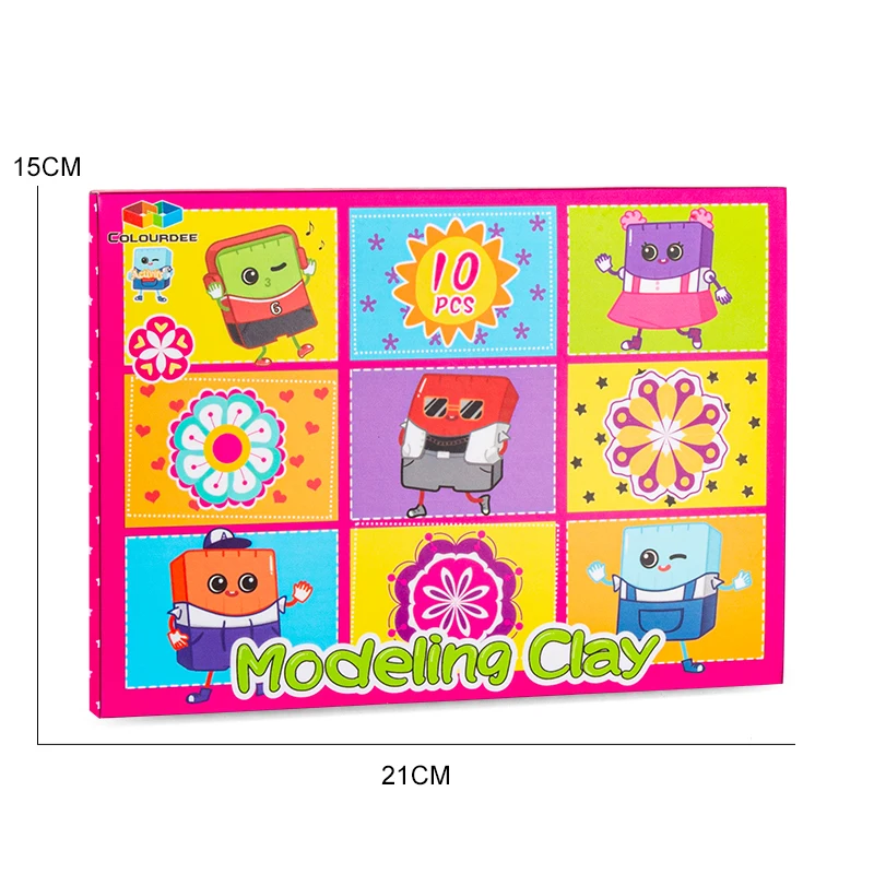 Play dough Plasticine Non-Toxic Eco-friendly air dry oven bake polymer modeling blocks sculpting clay kit Tools DIY For Kids