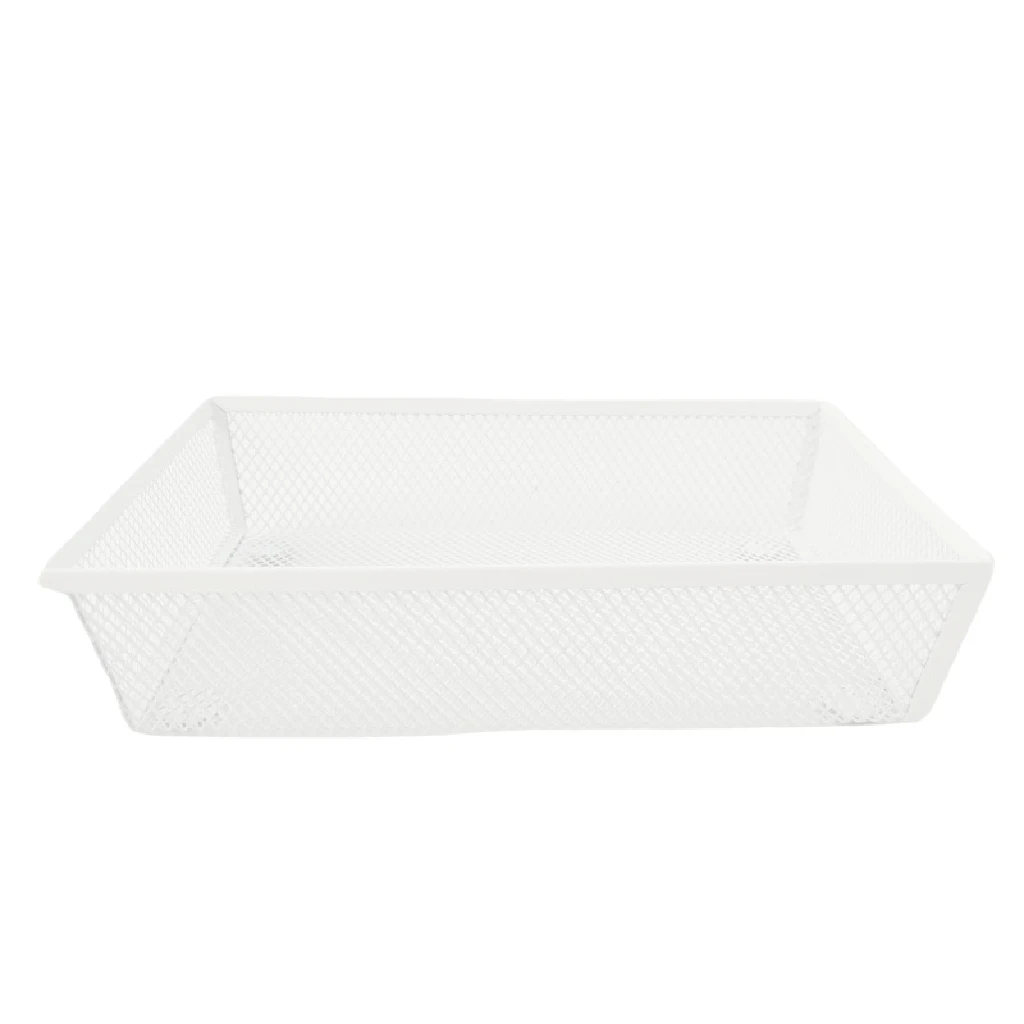 White Kitchen Cabinet Storage Holder Dinnerware Cutlery Organizer Kitchen Accessories Knife, Fork, Spoon Storage Basket for Home