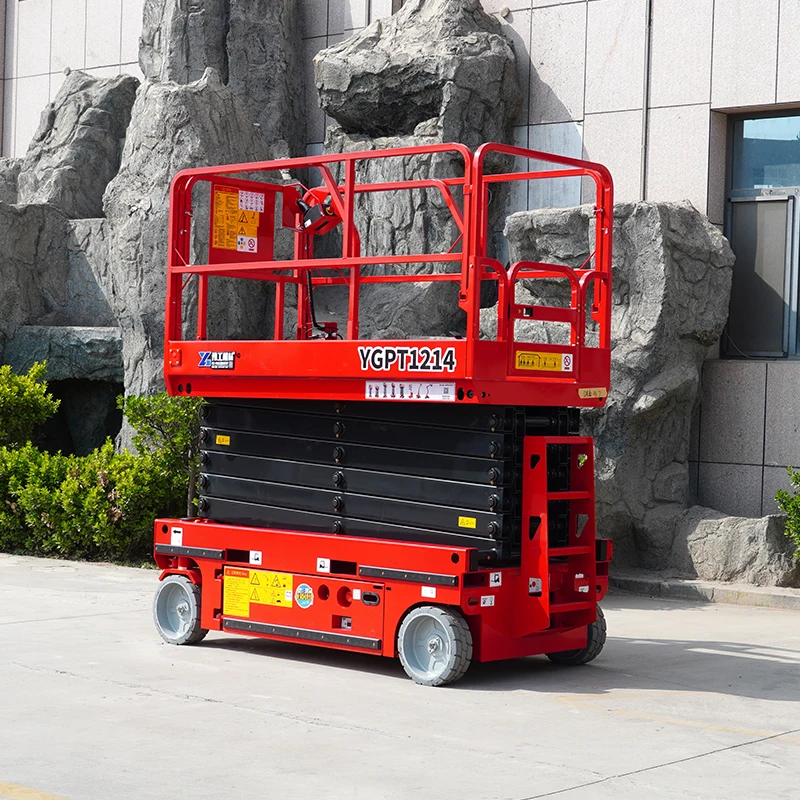 Mobile 4M 6M 8M 10M Loading And Unloading Lift Platform Scissor Lift On Tracks