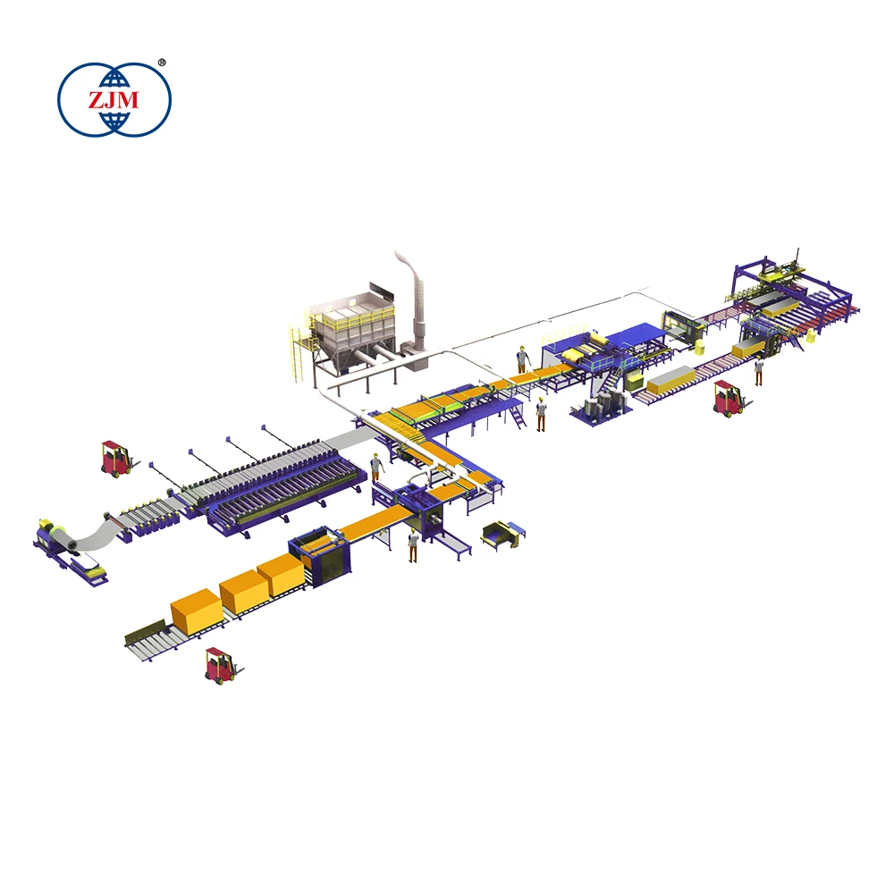 Greatly Appreciated Energy-efficient Glass Wool Sandwich Panel Production Line with CE