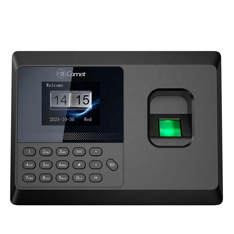 Comet 2.4 Inch Fingerprint Recognition Time Attendance Recording For Employee Tracking