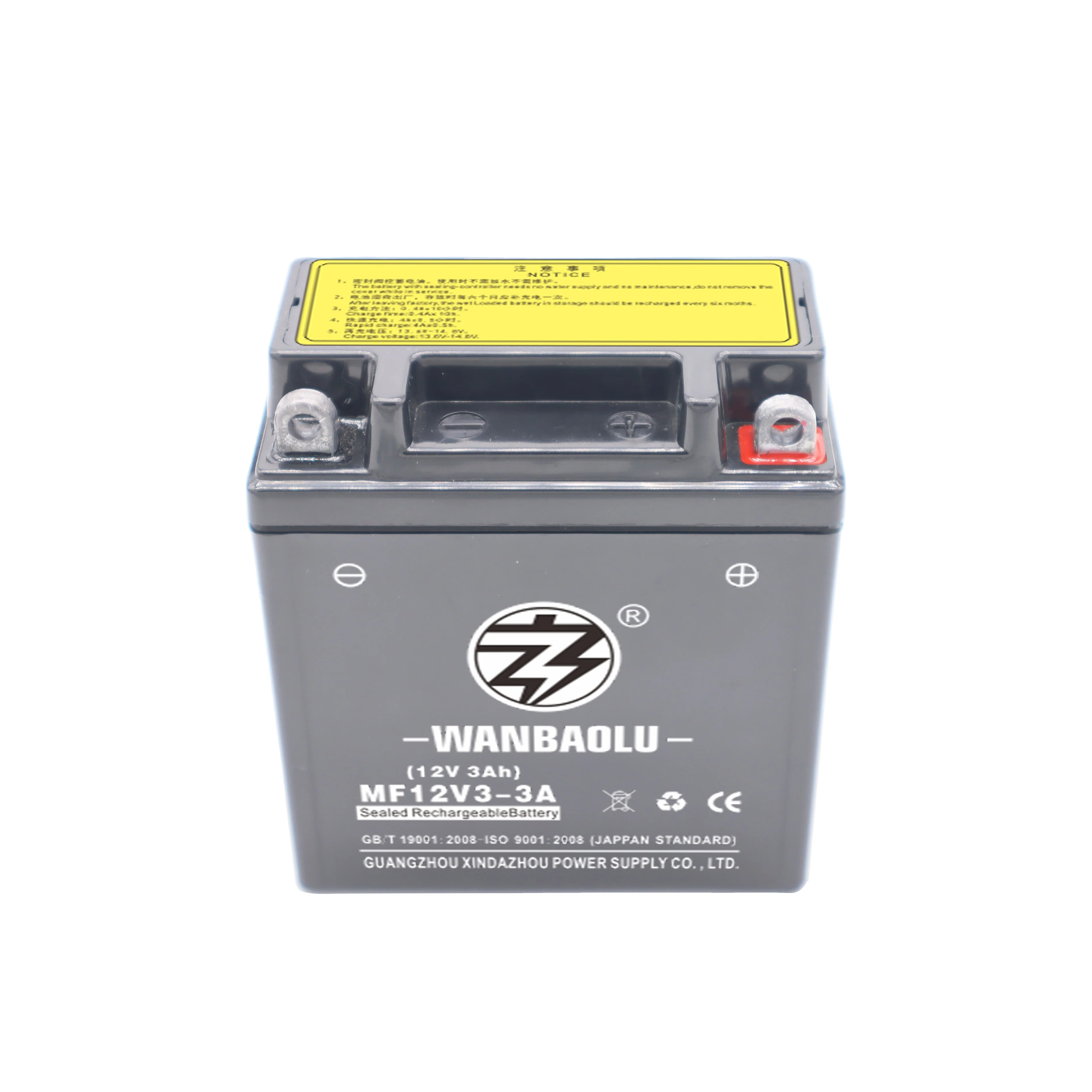 MF lead-acid battery 12V3A  lead acid batteries motorcycle battery YB3A 12N3L