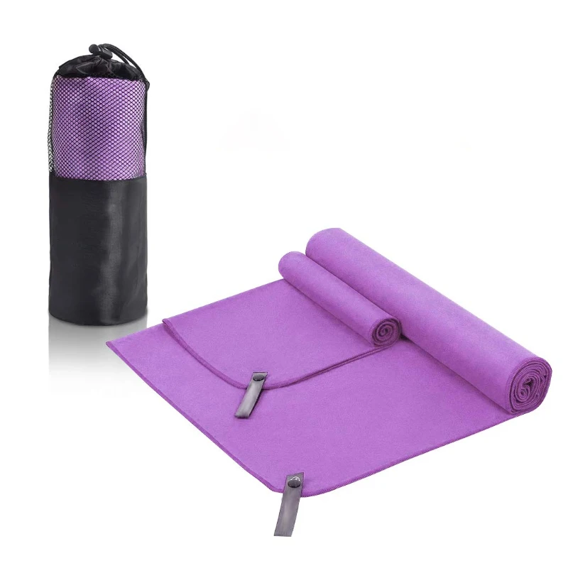 gym towel with zip microfiber sports towel for gym