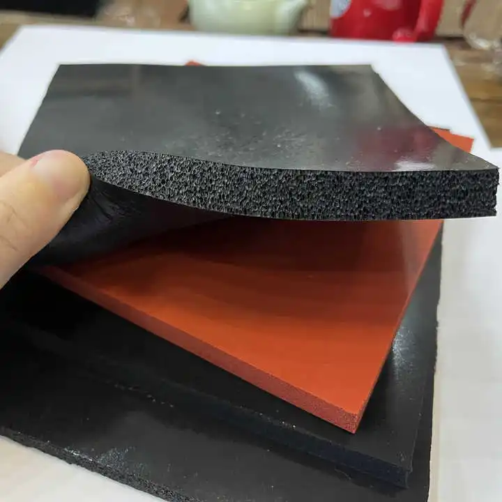 Heat resistant sponge LMS Heat Resistant Silicone Sponge Foam Rubber Sheet, Texture, High Temp Press