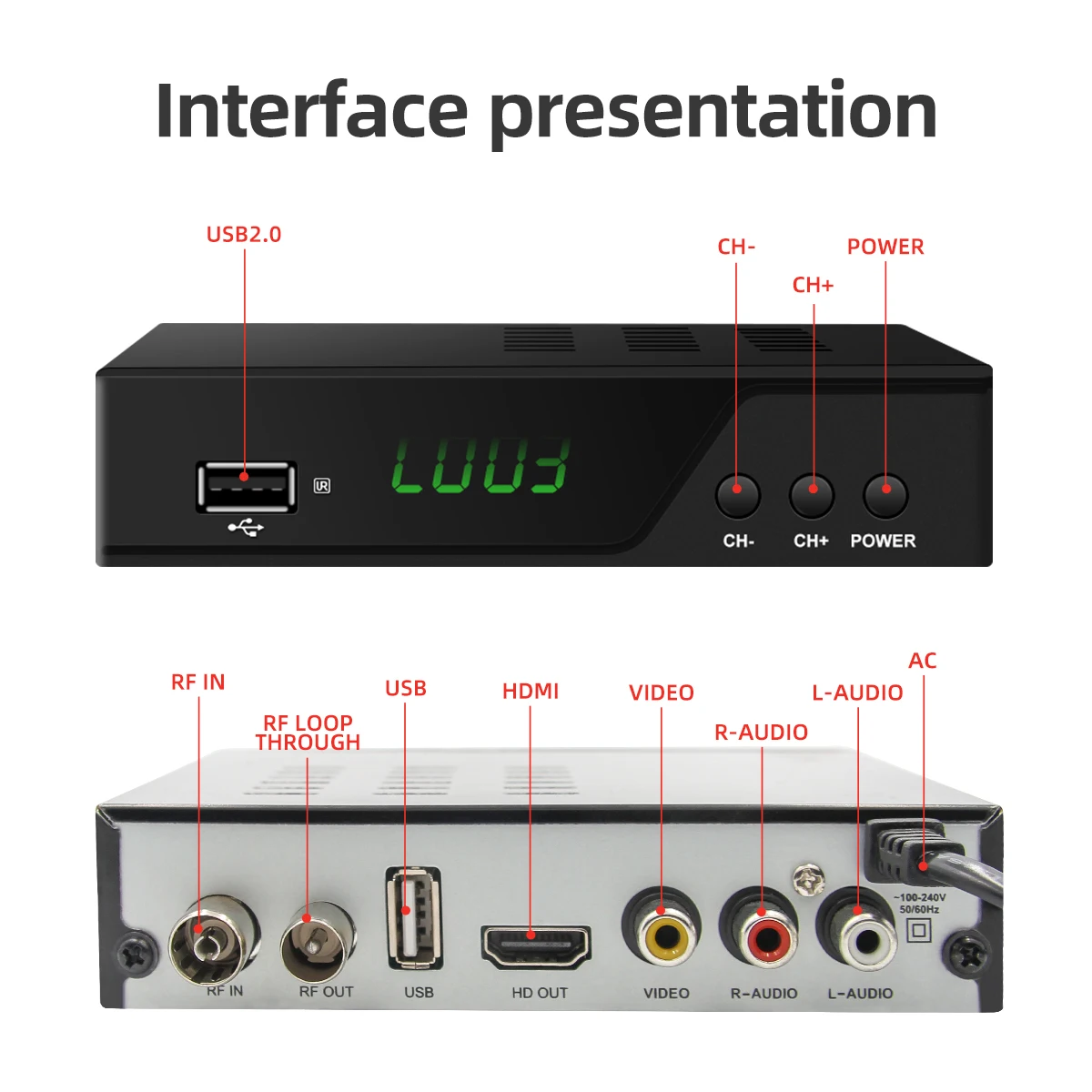 China Factory Price TV box STB h265 Italy Dvb-t2 Modulator Dvb T2 set-top box