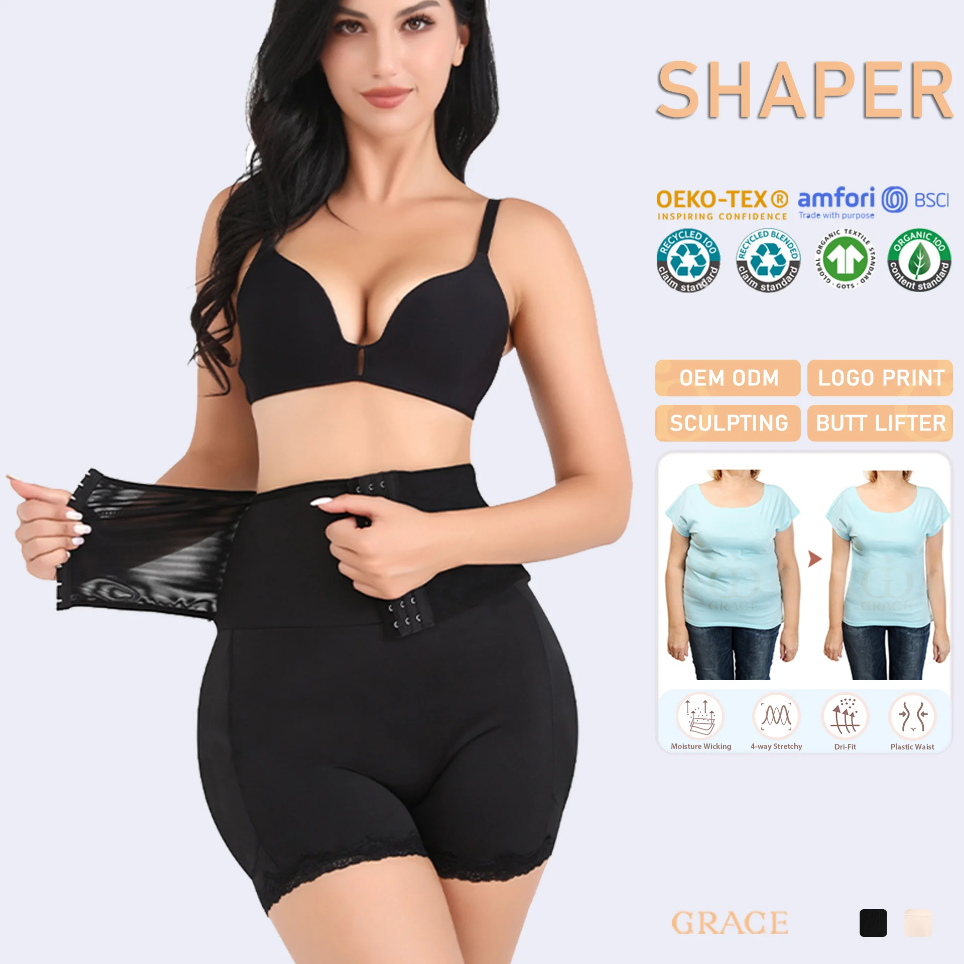 RTS Butt Lifter Shaper Hip Lace Mesh Shapewear Slimming Sheath Woman Flat Belly Reducing Girdles Slimming Panties Corset