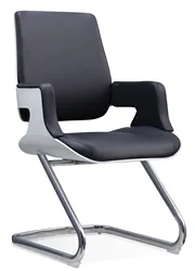Middle back bow base no wheels affordable conference room medium back executive office chair