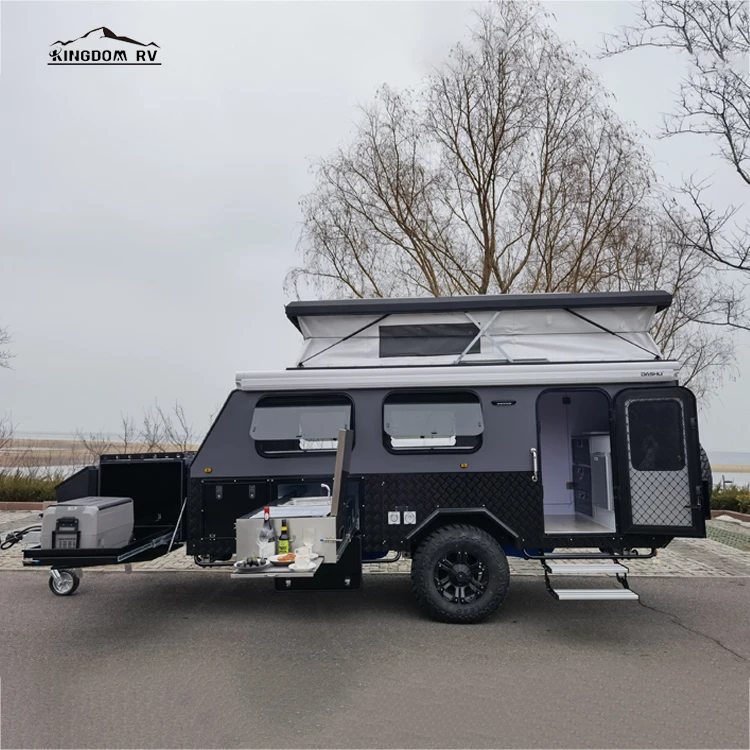 Customized Mobile Camping Camper Off Road Caravan Trailer with Shower