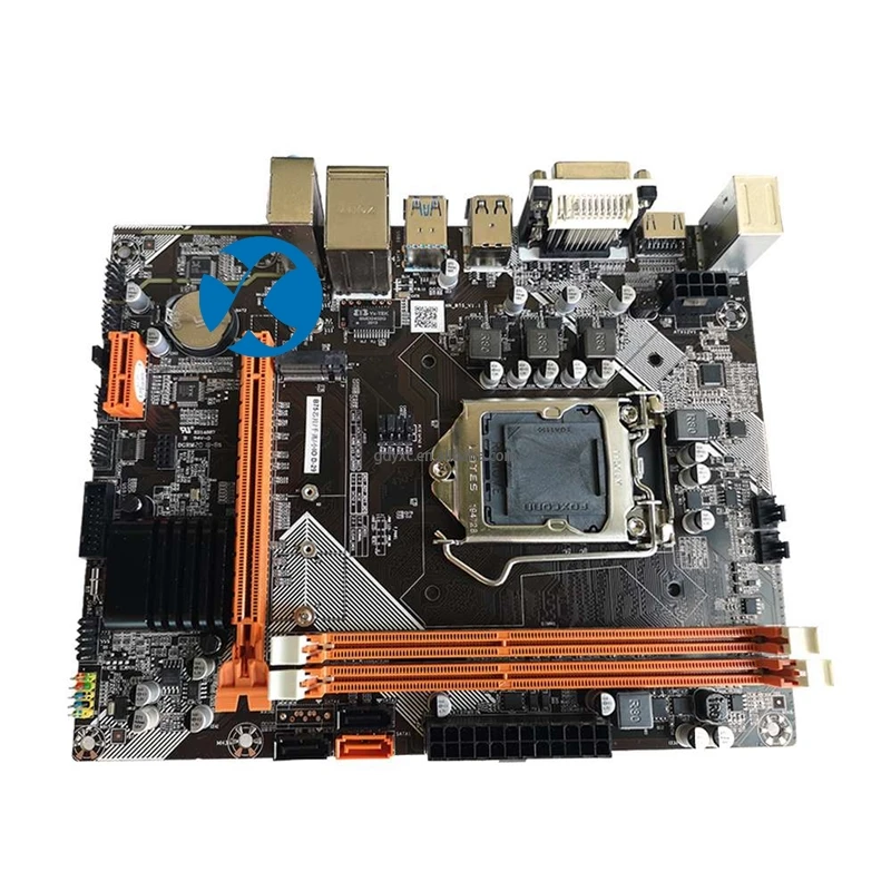 Hot Sale Wholesale Cheap B75 Motherboard Single LAN Mini-ATX DDR3 Desktop Computer Motherboard B75 For Gaming Case