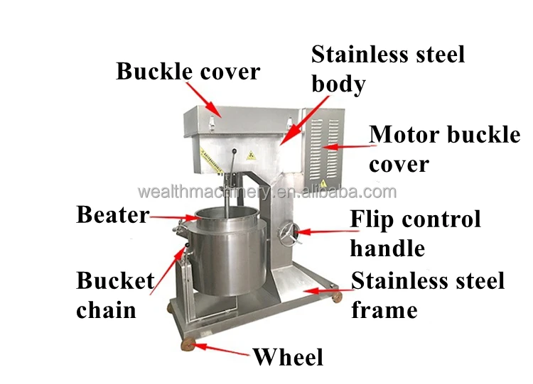 Factory direct sales Meatball Beating Machine fish Meatball Beater beef lamb meat Paste Mixer commercial for sale