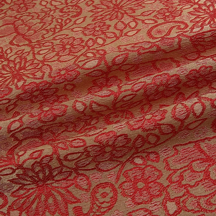 
Best price DRESS flower cationic jacquard p.d wholesale 96 polyester 4 spandex fabric 