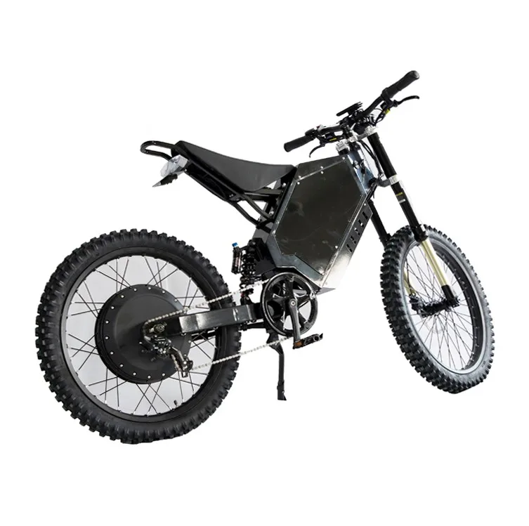 Steel frame rear hub motor 3000w 5000w electric dirt bike bomber carbon electric bicycle electric mountain bike for sale