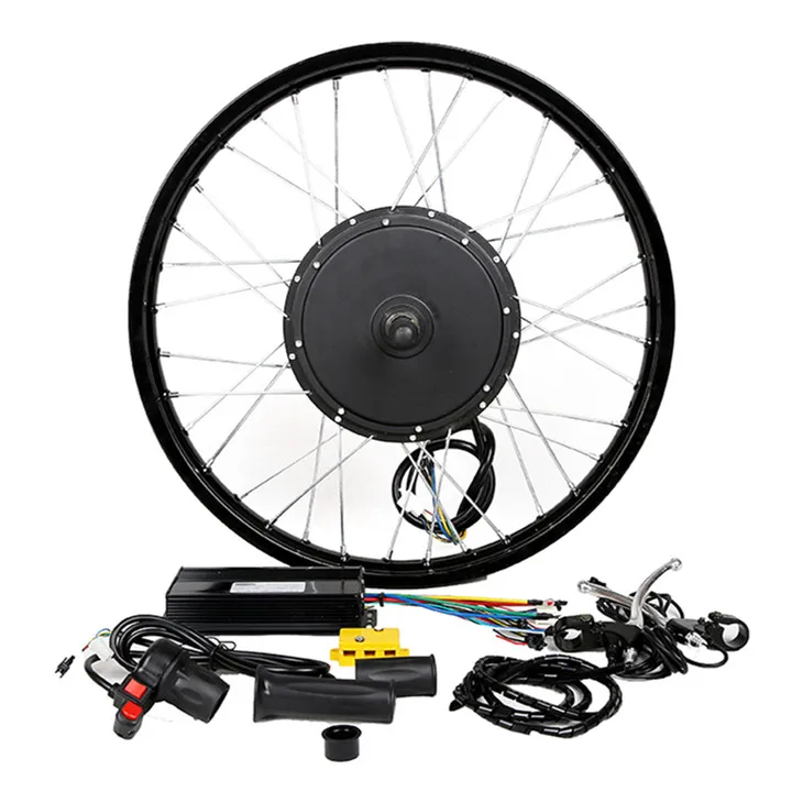 20 26 28 inch front wheel hub motor 1000w 1500w 2000w electric bike conversion kit with battery optional