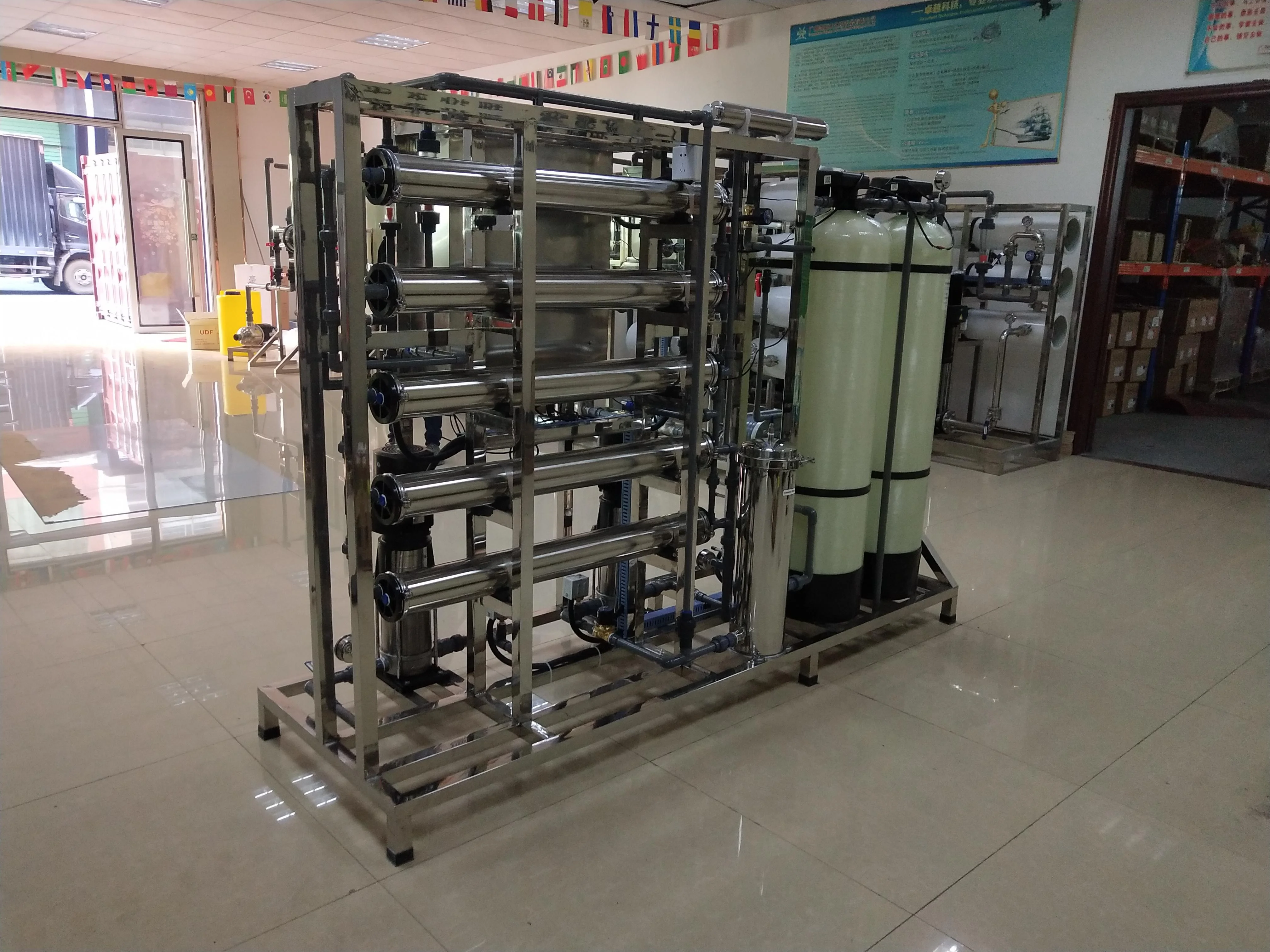 500lph Two Stage Ultrapure Ro EDI Purification Treatment System For Electronic Semiconductor/Hemodialysis