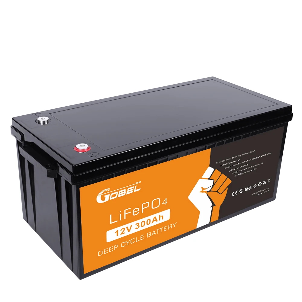 Gobel High Capacity 12V 300Ah 24V 48V Lithium Ion battery Pack LiFePO4 320ah for Solar Power System