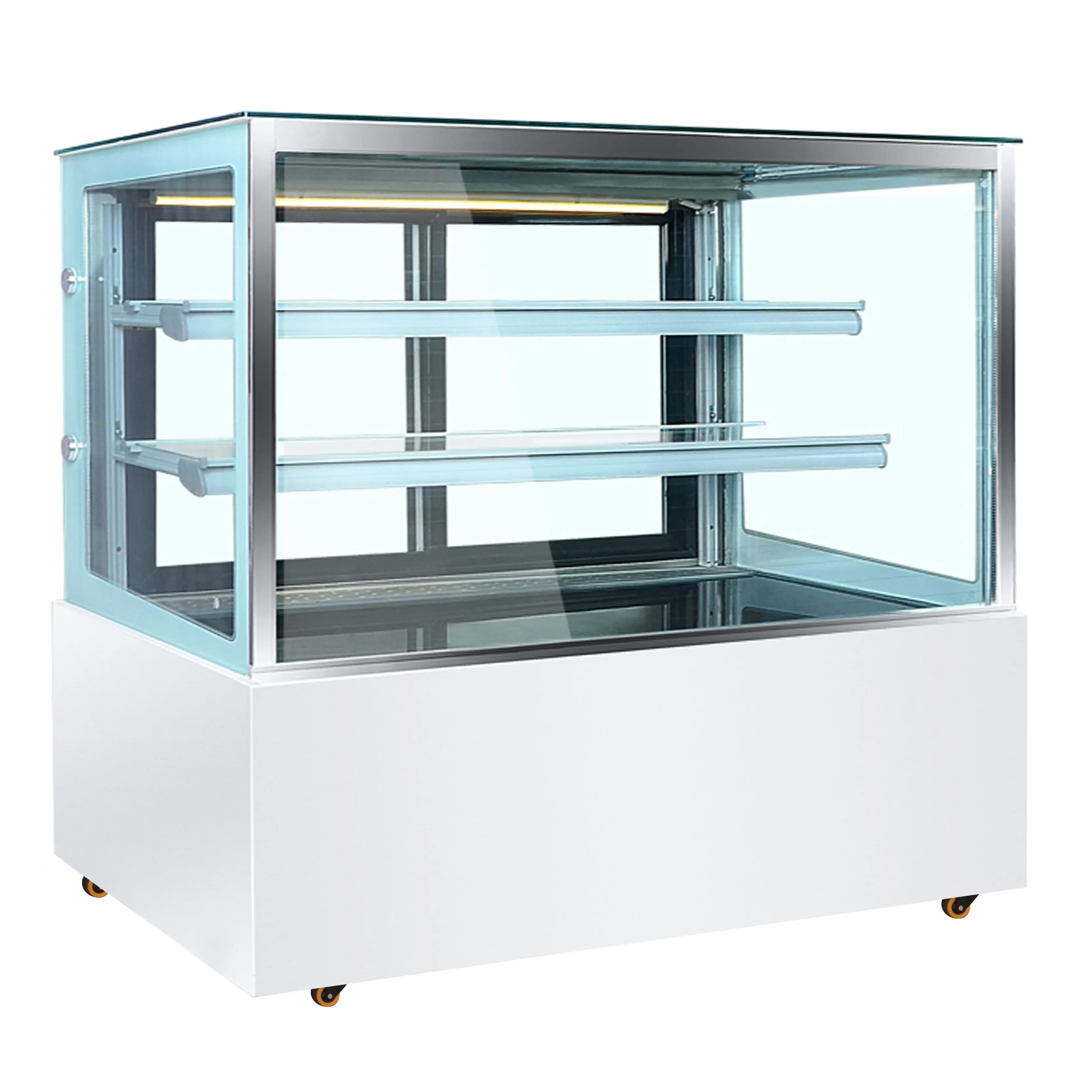 Охладитель тортов черного/белого цвета, холодильная витрина, шкаф, холодильная витрина для тортов, витрина для тортов, холодильник