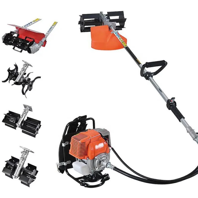 Gasoline Power Mini Farm Machinery Cultivator Tiller Weeder / Rotary Weeder / Hand Weeder