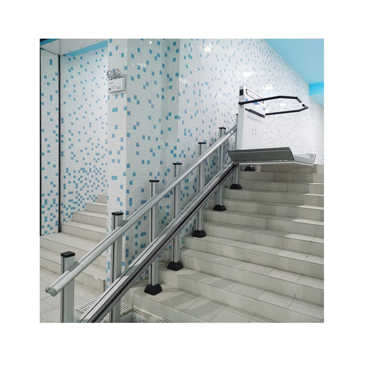 outdoor  electric Straight type inclined wheelchair platform Lift