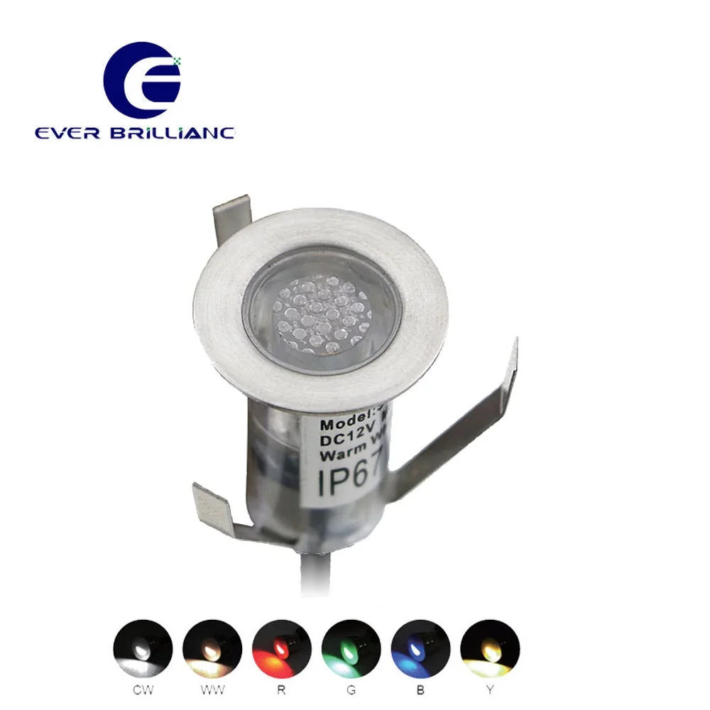 Outdoor IP67 DC12V Led Recessed Ground Lamp Deck Luminary Step Buried Underground Lights