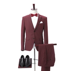 Latest suit styles mens custom made suits casual red suits for men
