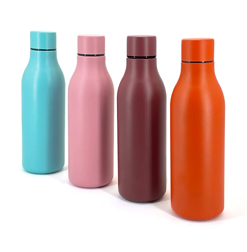 2022 New Design double Wall insulated Stainless Steel Small Mouth Outdoor Water Bottle Thermal Car Mug