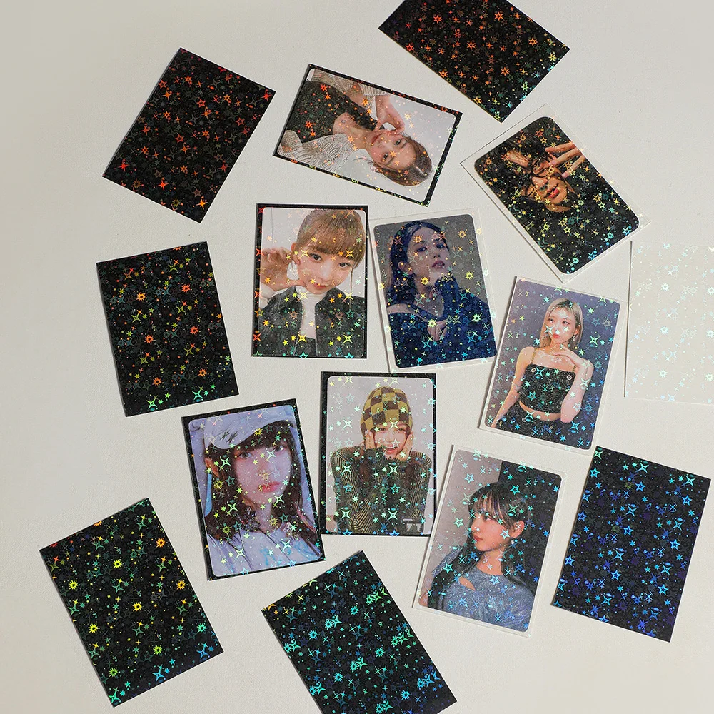 20C Thick laser Sky full of stars HD Hologram Art Printing Tcg Card Sleeves Photo Card Sleeve