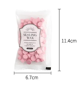 Spot Wholesale Octagon Sealing Wax Beads 100pcs In Stock New Retro Wax Seal Sticker Beads Kit Seal Stamp Granules