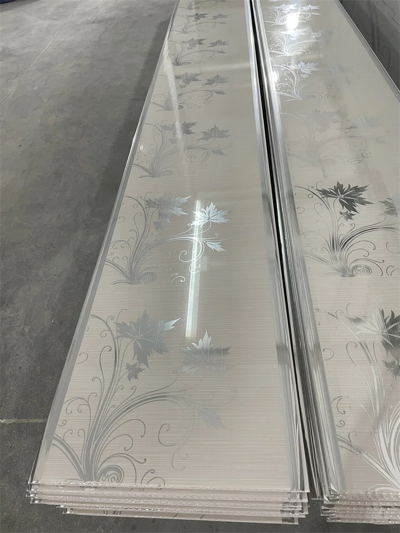 Customized hot stamping PVC Ceiling wall panel Indoor PVC Laminated Ceiling Tiles