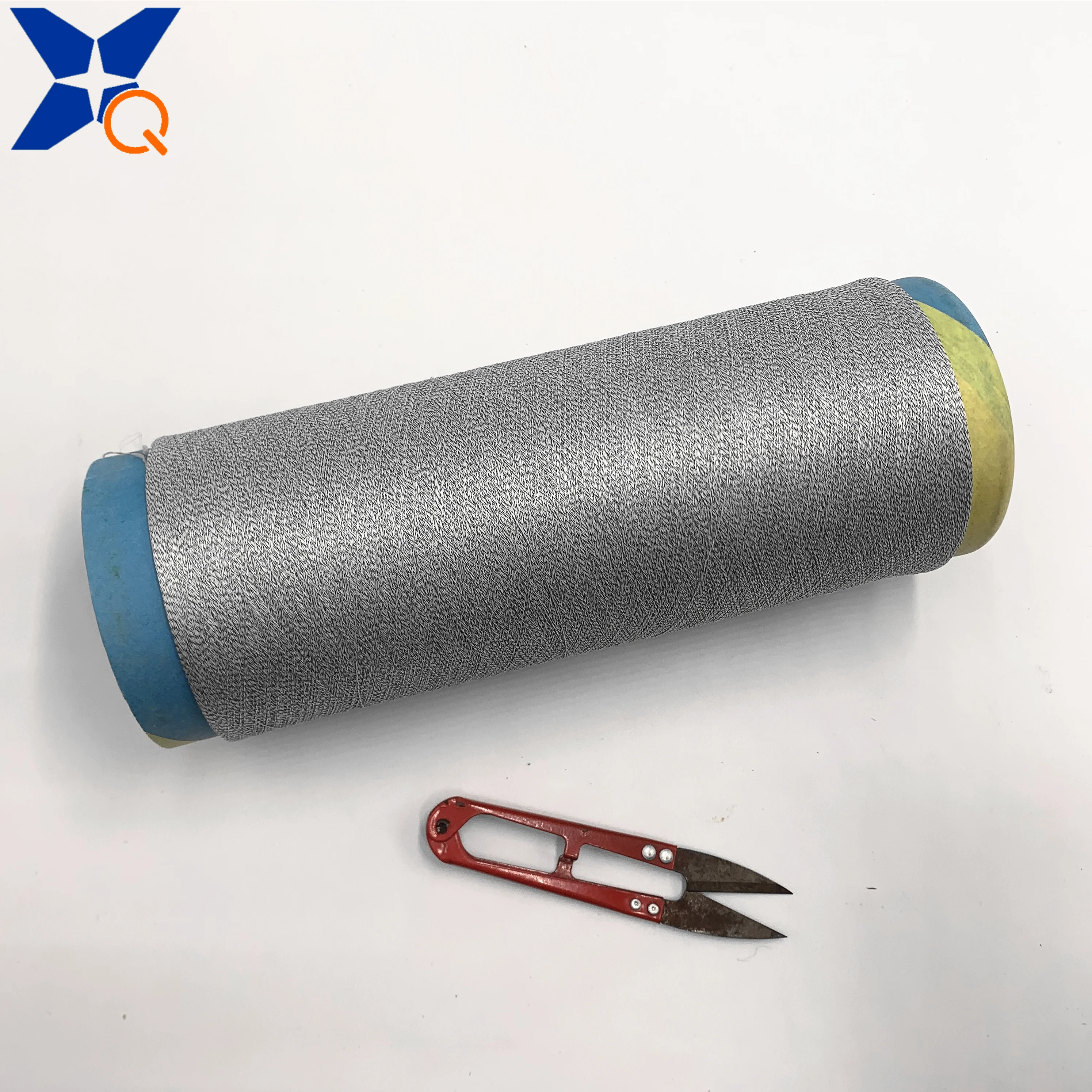 Use carbon inside polyester based 20D/3F intermingle first and twist  white SD SIM polyester DTY 100D/144F 600TPM Sdirection